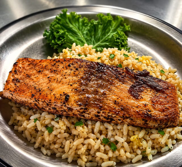 8oz Grilled Salmon.