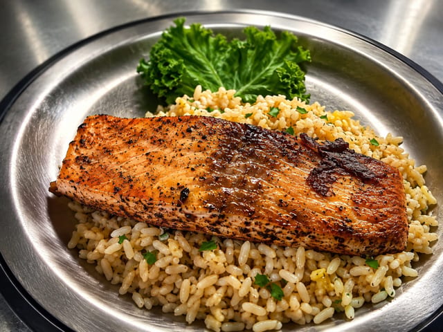 10 Min 6oz Grilled Salmon.
