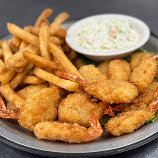 One Dozen Fried Shrimp.